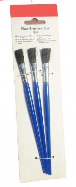 Flux Brush Plastic Handle Set Bristle + Plastic Black Or Blue Length 195mm Applying Flux Or Glue On To Joint And Threads