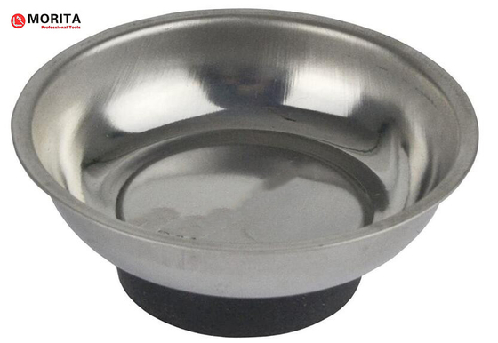Round Magnetic Bowl Stainless Steel Diameter 150mm Holds Bolts, Nuts, Screws And Parts