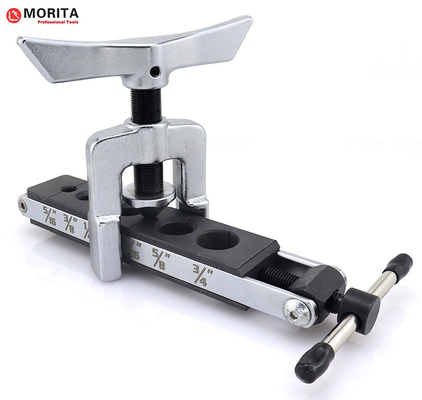 Sliding Block Flaring Tools Pipe Diameter 3/16"-3/4" Carbon Steel For Copper & Aluminium Pipes Simple Operation