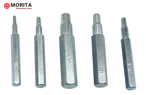 Swaging Punch Tool Set 5 Pce Copper Pipe Tube Expander 1/4&quot;,5/16&quot;,3/8&quot;,1/2&quot;,5/8&quot; High Hardness Galvanized Steel Plating