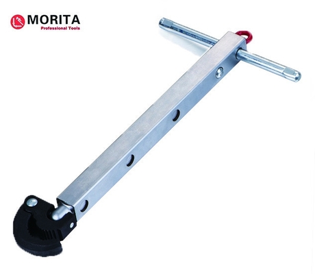 Telescopic Basin Wrench Carbon Steel Shaft Alloy Steel Jaw 11-17&quot; One-Handed Operation In Hard-To-Reach Space