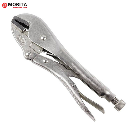 Straight Locking Pliers Chrome Vanadium Steel 7&quot;, 10&quot;, 12&quot; With Adjustable Screw