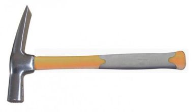 Tempering Bricklayer Solid Steel Hammer R Type With Fiberglass Shaft ODM