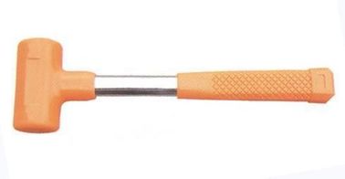 Orange Dead Blow Hammer , Rubber Hammer Mallet Tubular Shaft Easy Operation