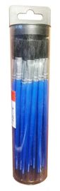 Plumbing tools Plastic Tube With Hanger Flux Brushes Bulk With Blue Plastic Handle 25 Pcs