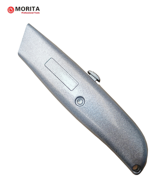 Buy Retractable Blade Utility Knife Zinc Alloy Length 150mm Weight 115g 3 Spare Baldes SK5 online manufacture