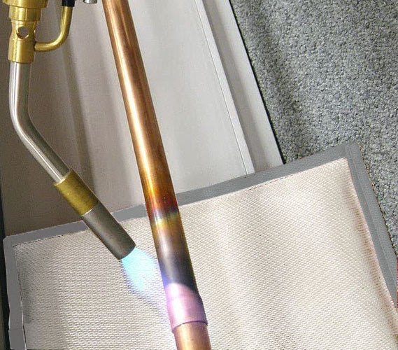 Plumbing tools multi layer soldering mat 290*200mm burn barrier suitable aluminum-silicon fiber