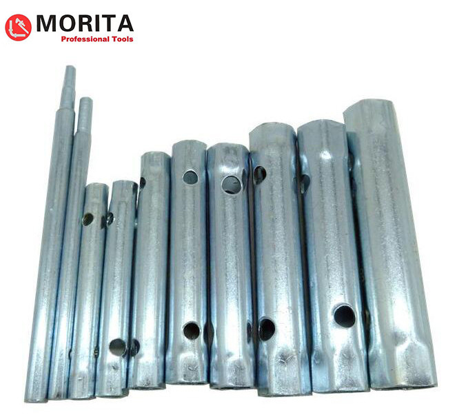 Monobloc spanner set 6-22mm zinc-plated steel 6/7mm, 8/9mm, 10/11mm, 12/13mm, 14/15mm, 16/17, 18/19mm, 20/22mm