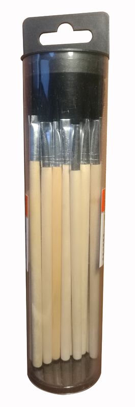 Plumbing Tools Flux Brush Wood Handle Bristle Wood Length 195mm 25mm*12 Mm Applying Flux Or Glue On To Joint And Threads