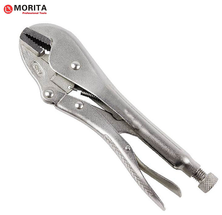 Straight Locking Pliers Chrome Vanadium Steel 7&quot;, 10&quot;, 12&quot; With Adjustable Screw