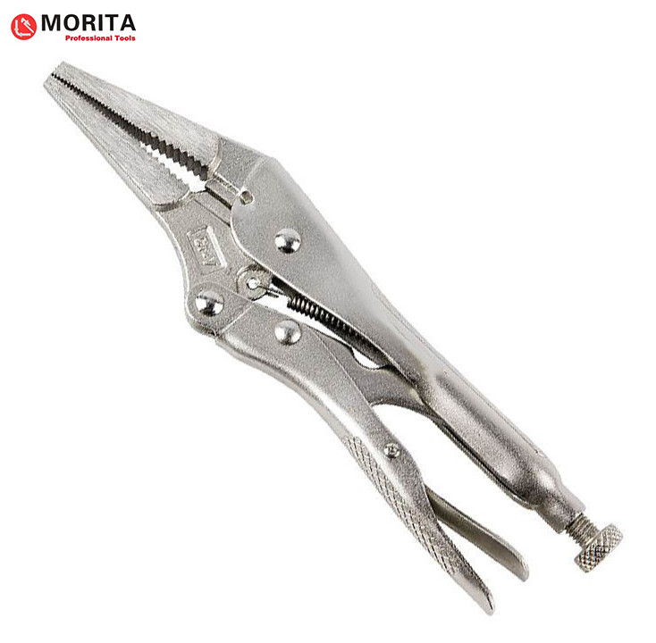 Pipe Clamp Long Nose Locking Pliers Chrome Vanadium Steel 5", 6", 9" A Secure Grip In Narrow And Hard-To-Reach Areas