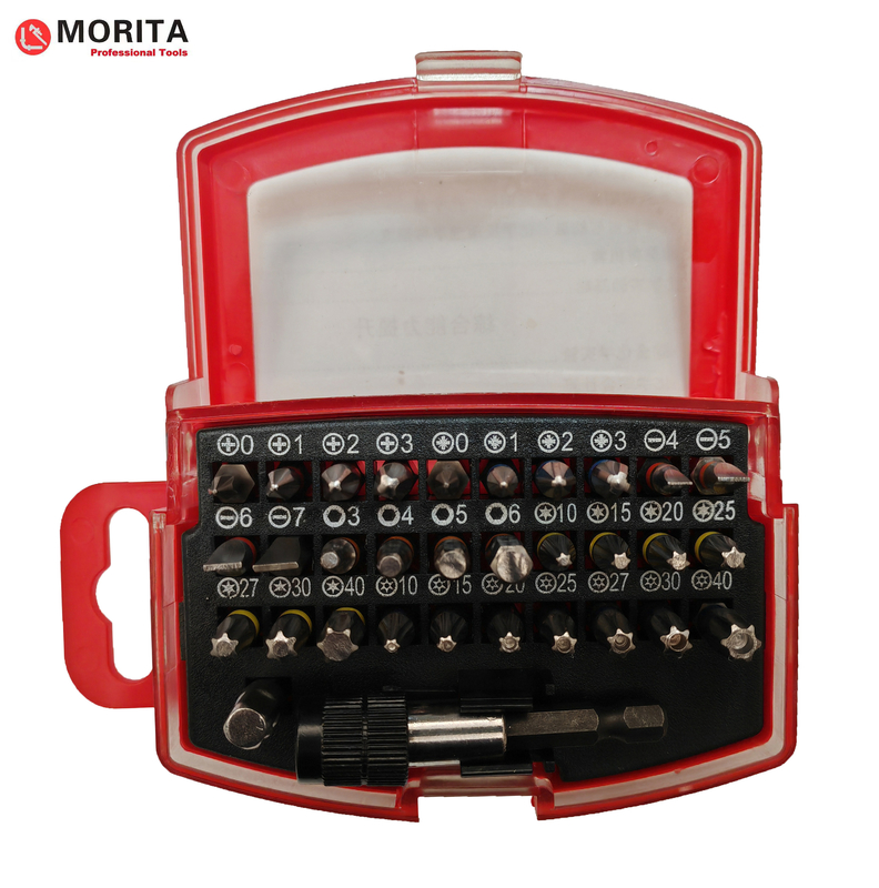 screwdriver and  socket  set 32 pce S2/CR-V steel S2 material is ideal for powered drills and impact drivers