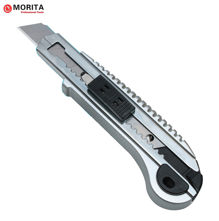 Snap Off Blade Utility Knife Alloy Steel &amp; ABS SK5 Spare Blades With Blade Lock System Tool-Free Blade Change Syste