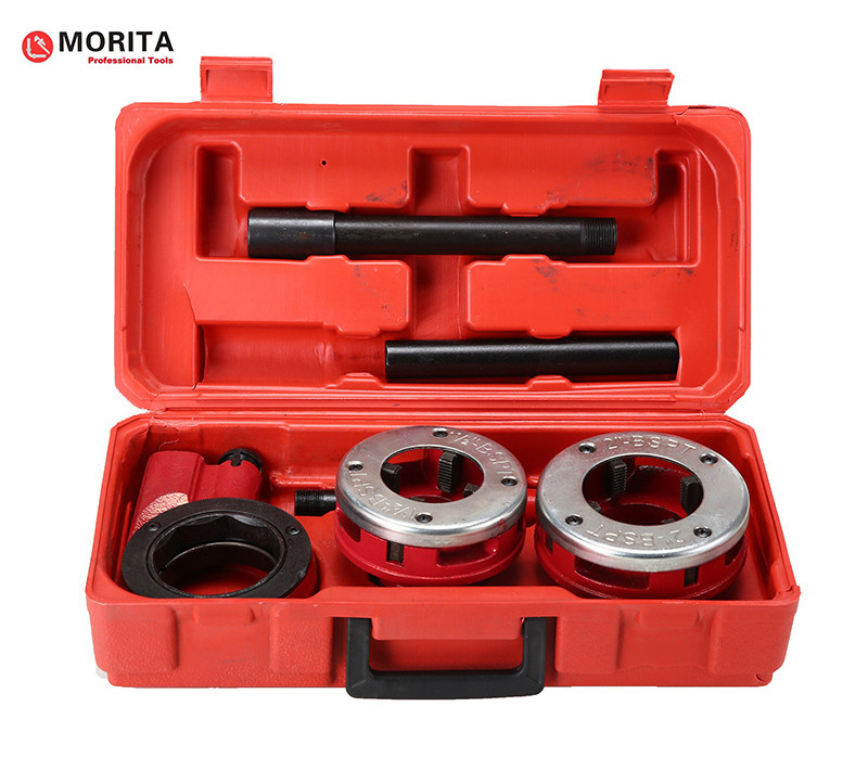 Ratchet pipe threading tools kit 1-1/2"-2" malleable cast iron,  durable and wearproof for long time use