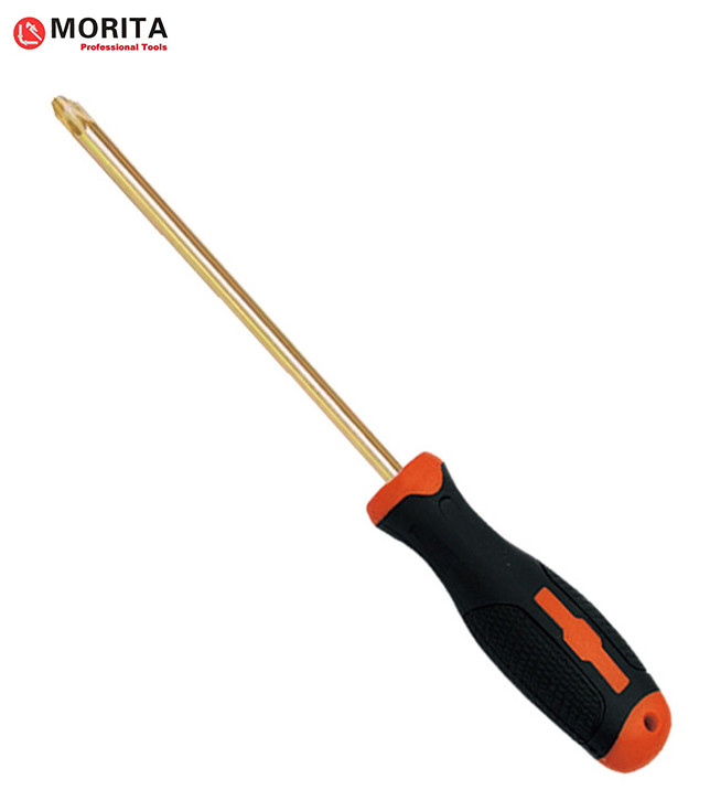 Non sparking tools screwdriver Slotted Phillips, Pozi, Torx Beryllium Bronze or Aluminum Bronze hardness up to HRC30