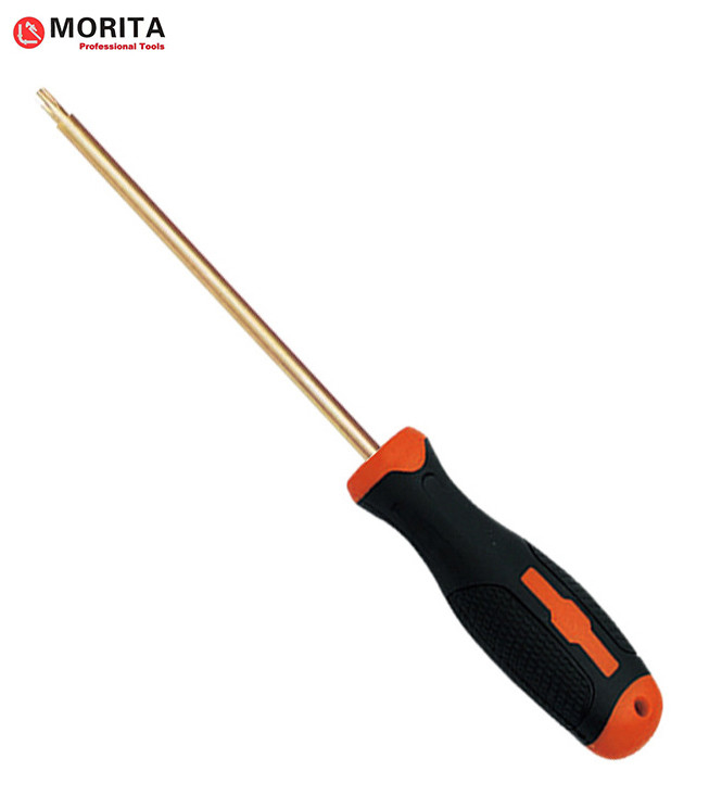 Non sparking tools screwdriver Slotted Phillips, Pozi, Torx Beryllium Bronze or Aluminum Bronze hardness up to HRC30
