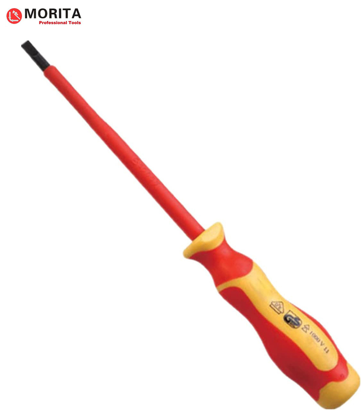 Insulated hand tools Screwdriver VDE Slotted Phillips Pozi Tip Chrome Vanadium Steel 1000 V AC High Hardness With Magnet