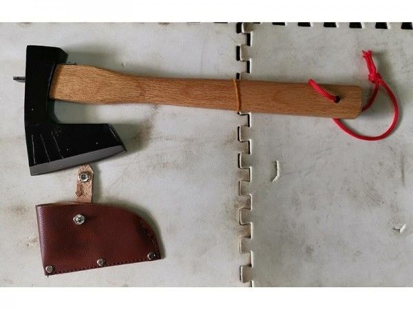 hammer and axe Leather Blade Protector Hatchet And Axe Camping Hatchet High Frequency Quenching