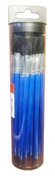 Plumbing tools Plastic Tube With Hanger Flux Brushes Bulk With Blue Plastic Handle 25 Pcs